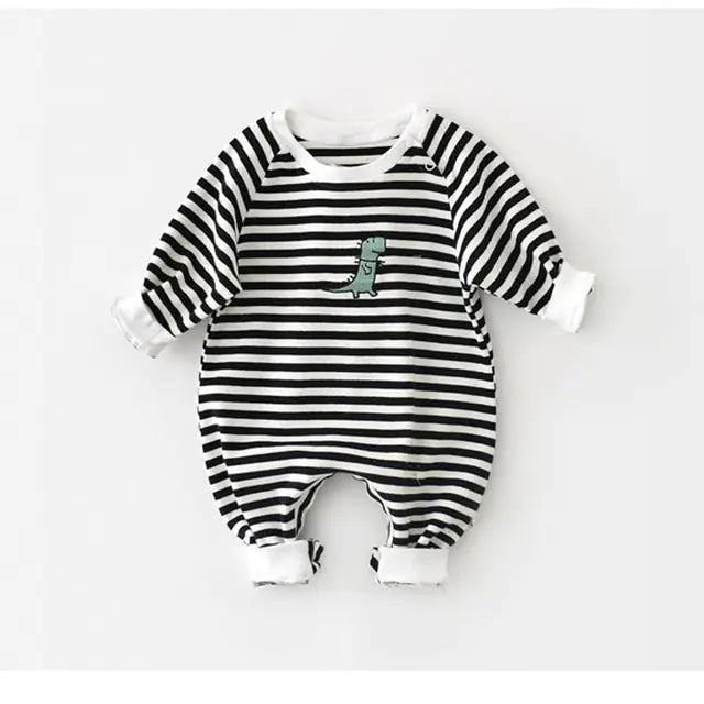 Newborn Baby Striped Rompers - # BAAA21110021