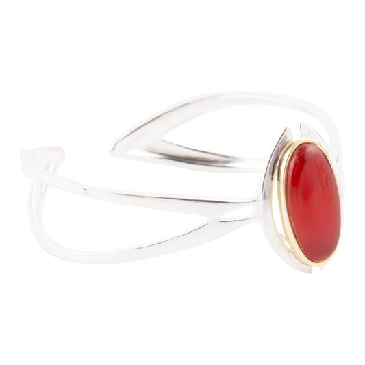 Shine Bright Carnelian Cuff Bracelet