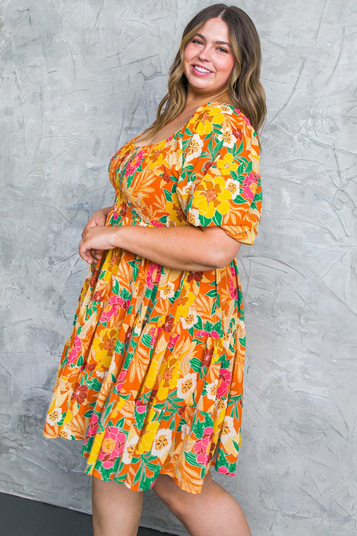 GARDEN PARTY WOVEN MINI DRESS