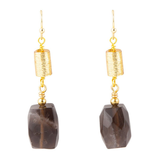 Smoky Quartz Drop Earrings