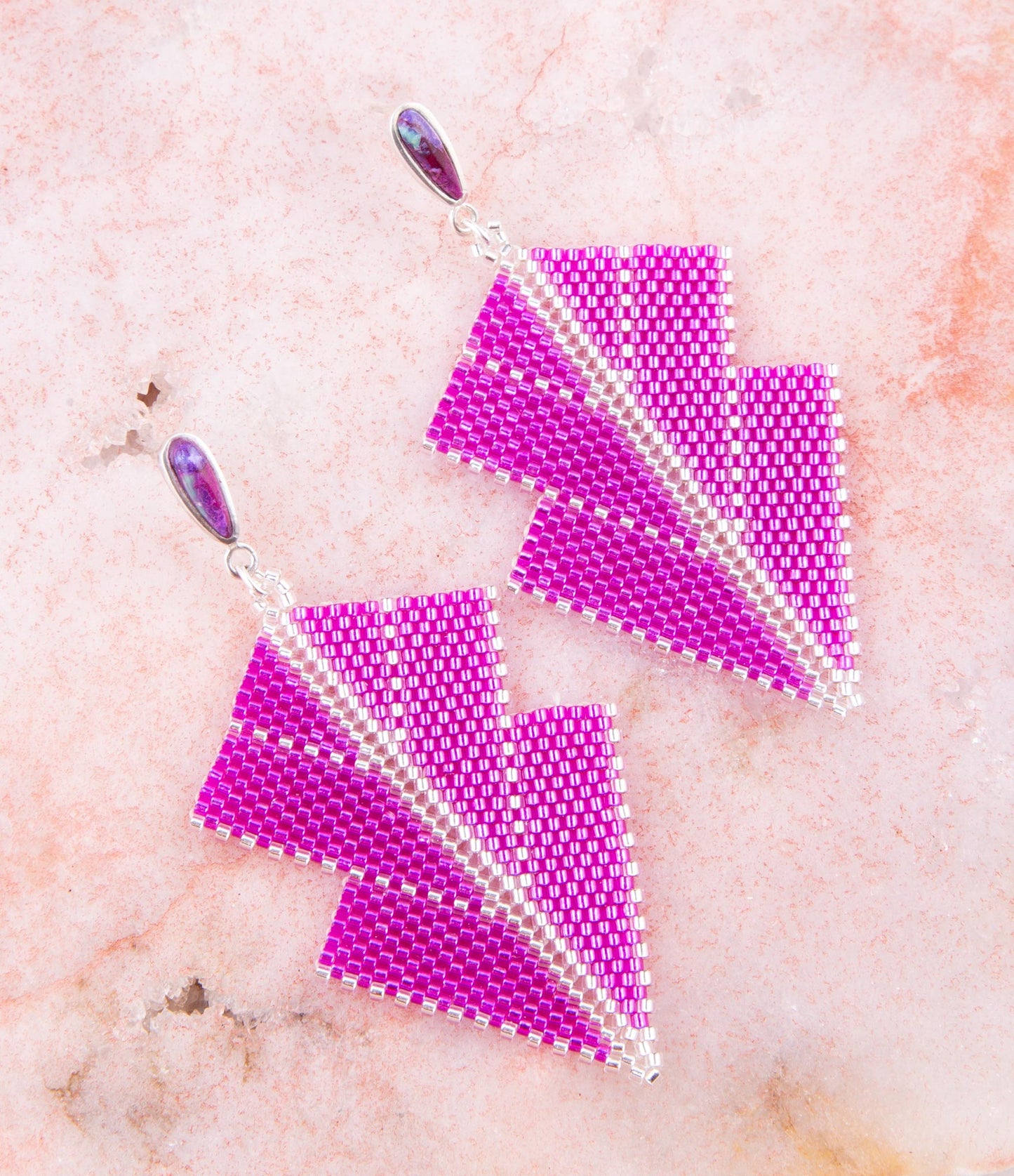 Straight To The Point Seed Bead Earrings