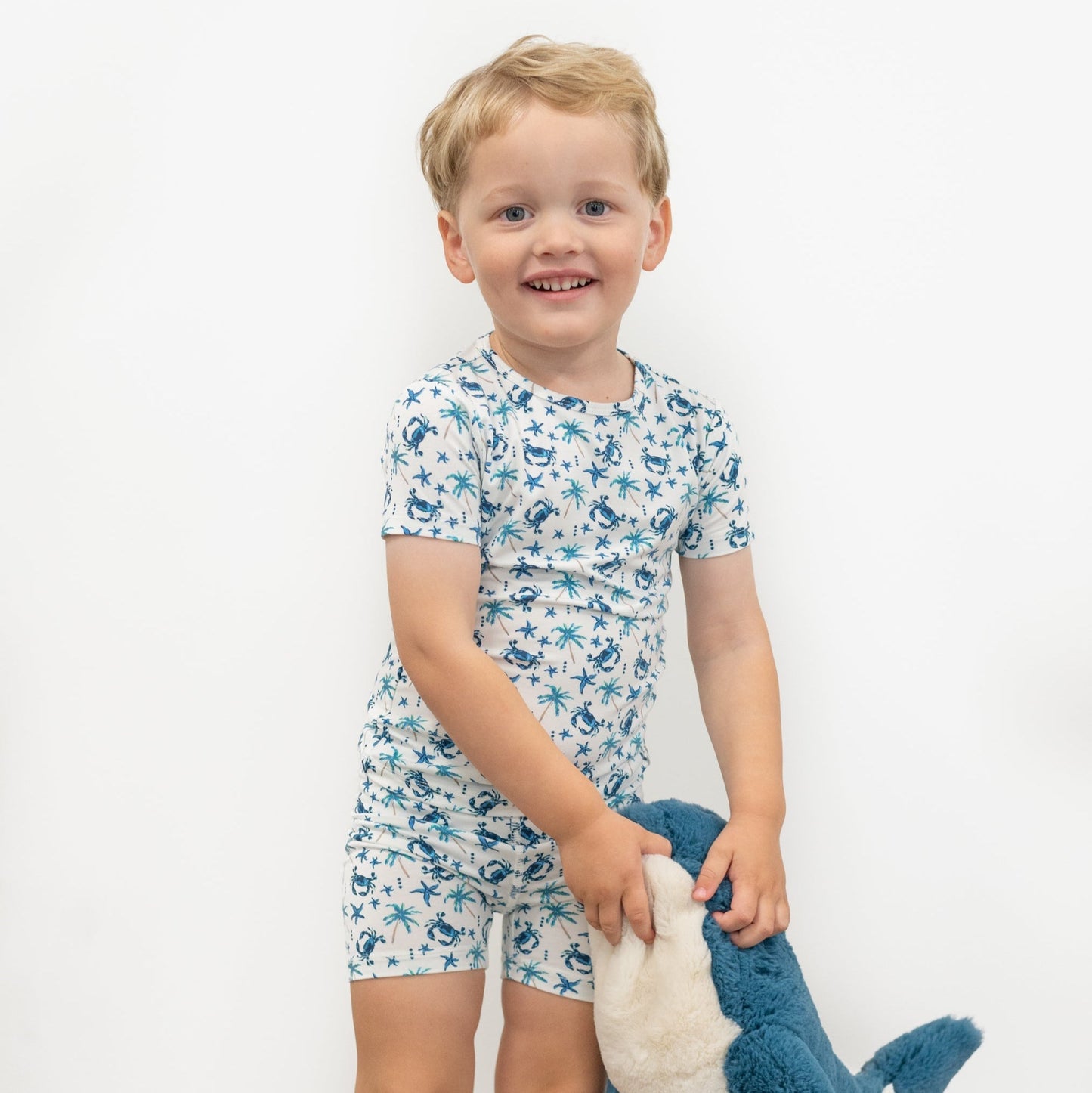 Blue Crabs Summer Pajama Set