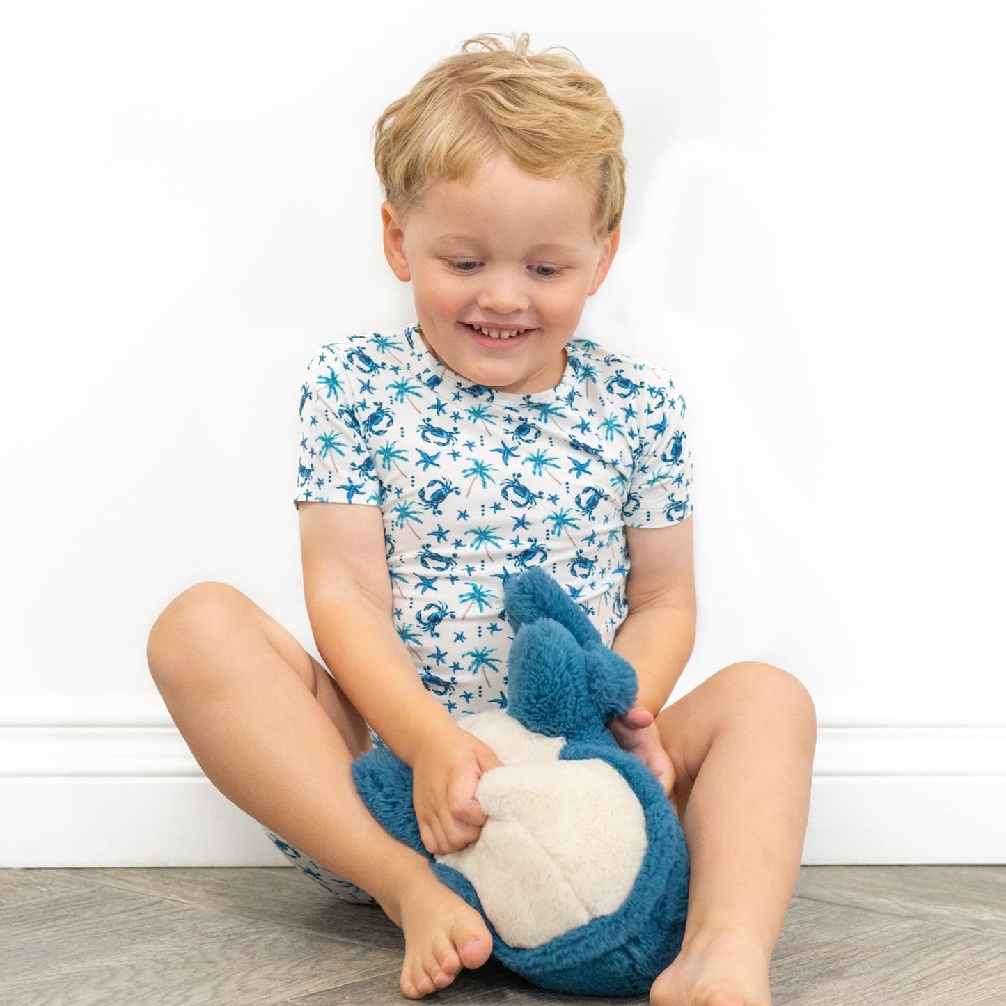 Blue Crabs Summer Pajama Set