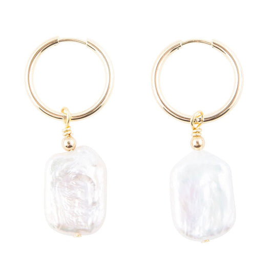 Sunday Best Pearl Loop Earrings
