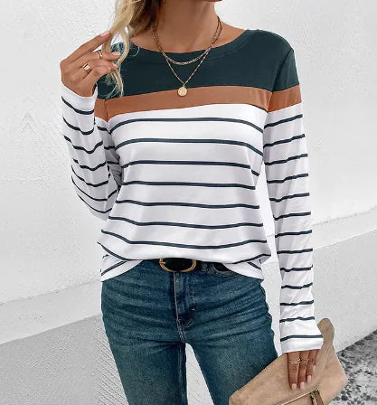 Casual Striped Top - # GIAA23510002-PRG