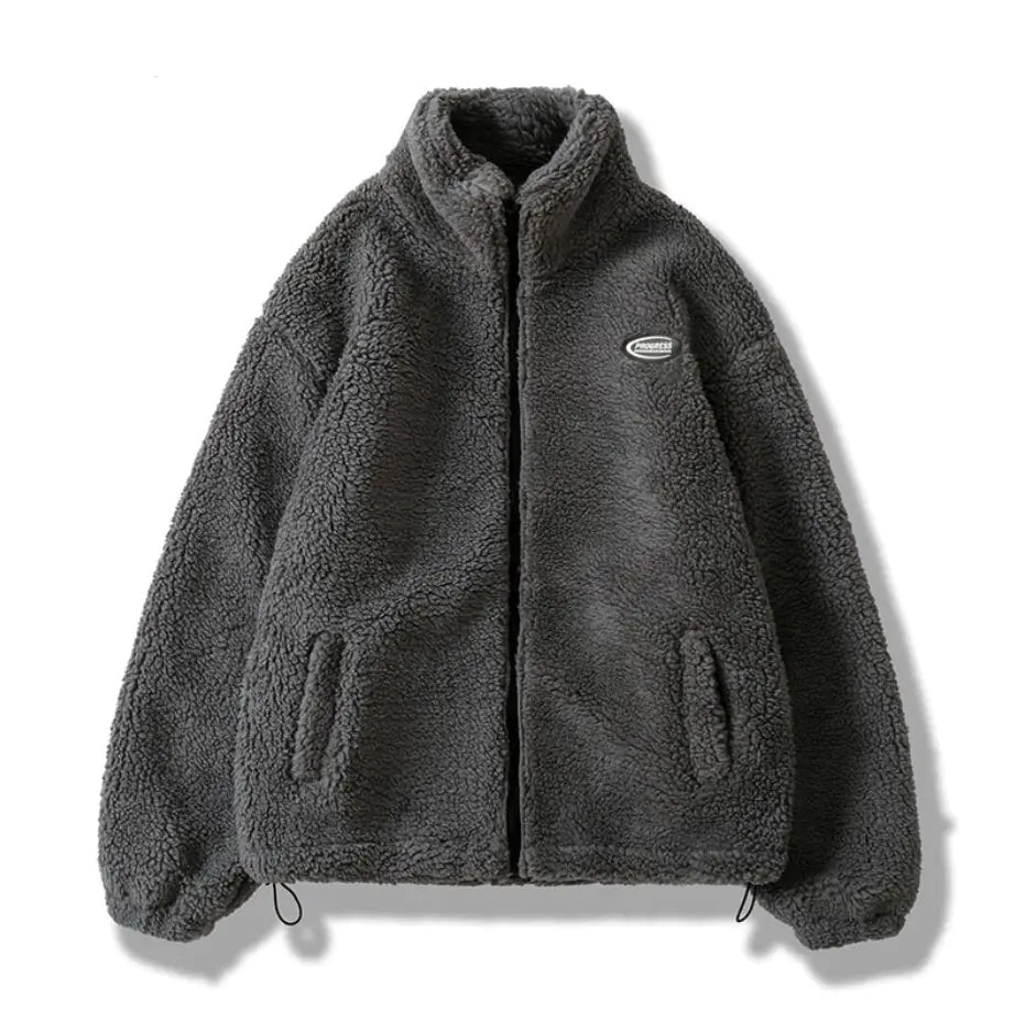 Hip Hop Winter Fleece Fluffy Jacket - # BOAA13210002