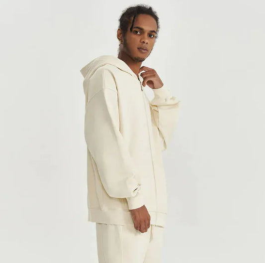 Autumn/Winter Terry Zipper Hoodie - # BOAA13510012