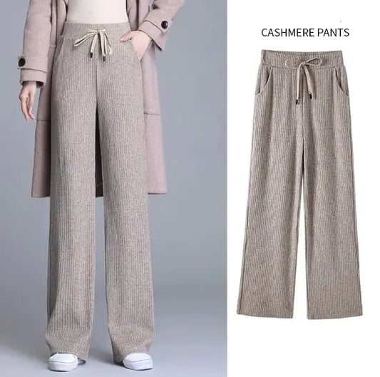 Knitted Mopping Trousers - # GIAA23410009