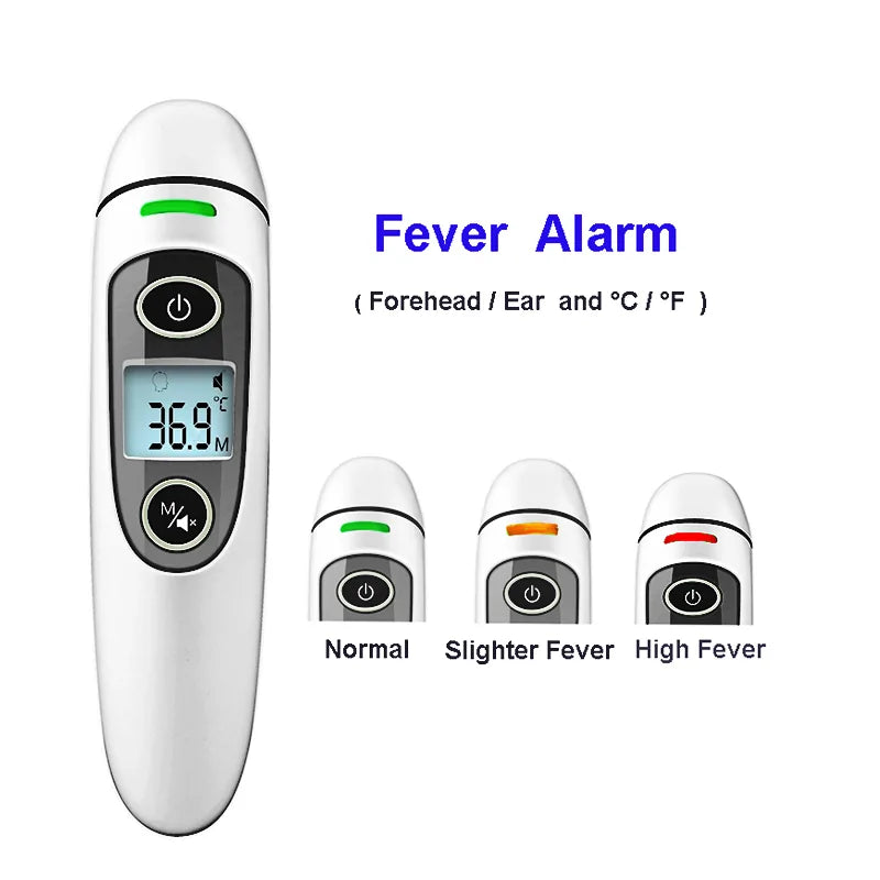 Health Care Baby Thermometer Digital Infrared IR LCD Baby Forehead and Ear Non-Contact Adult Body Fever Measurement Termometro - # BAGE61110002
