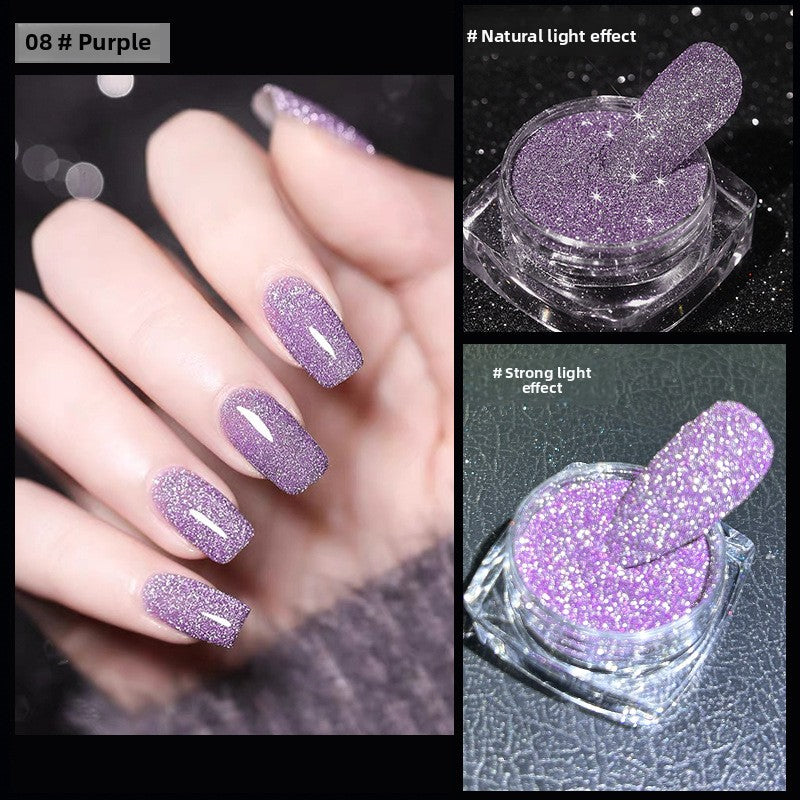 1059 Crystal crushed diamond powder glittering glittering powder DIY Epoxy laser high flash crushed diamond powder for press on nails