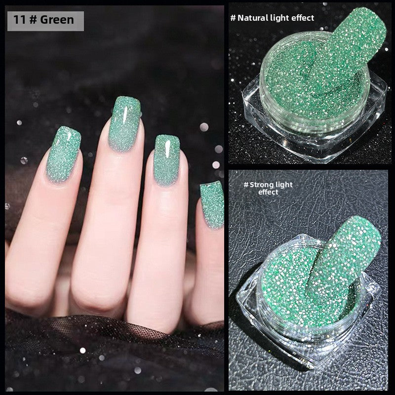 1059 Crystal crushed diamond powder glittering glittering powder DIY Epoxy laser high flash crushed diamond powder for press on nails