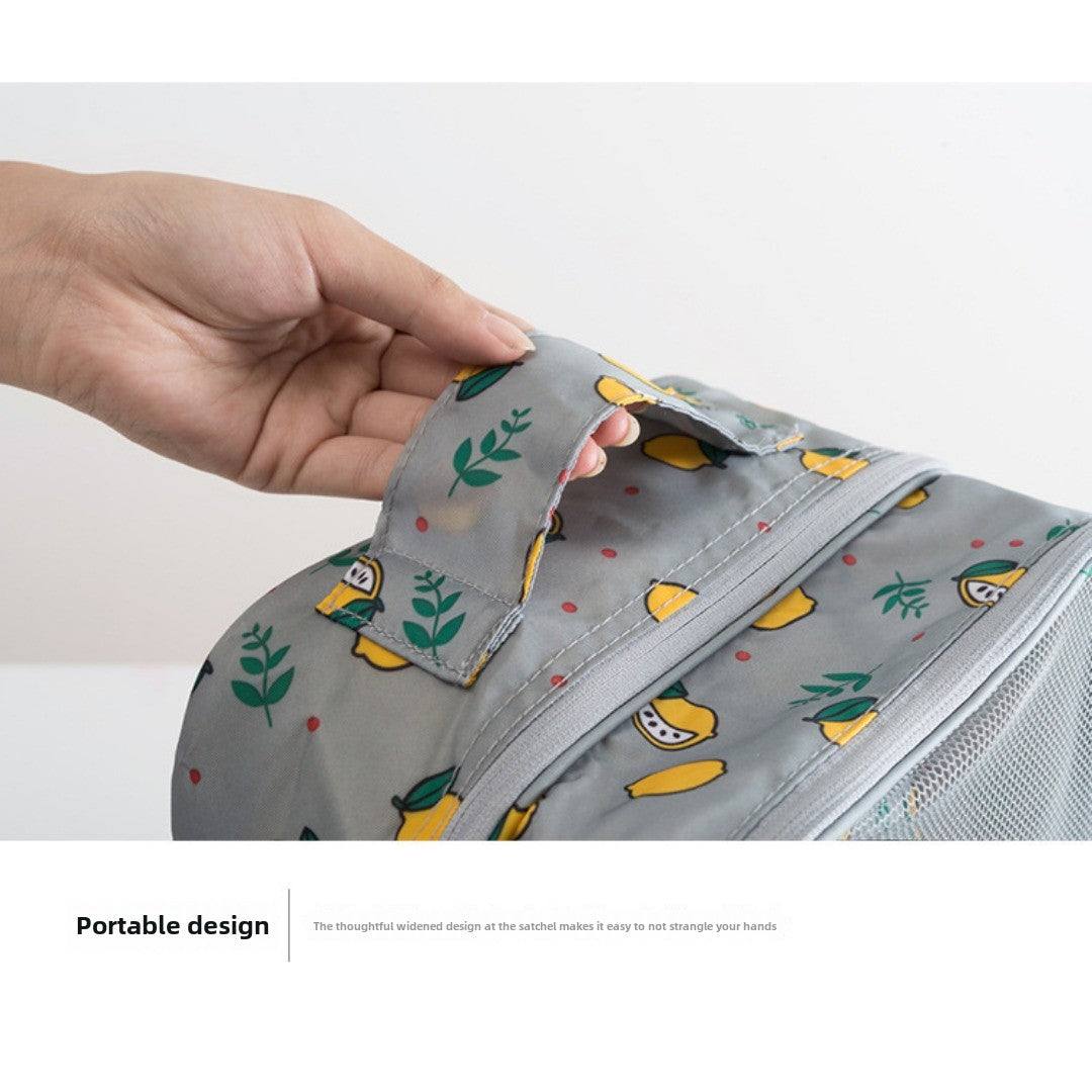 Large capacity can hold three pairs of shoes convenient Oxford cloth storage bag, waterproof shoe bag, suitcase trolley shoe bag