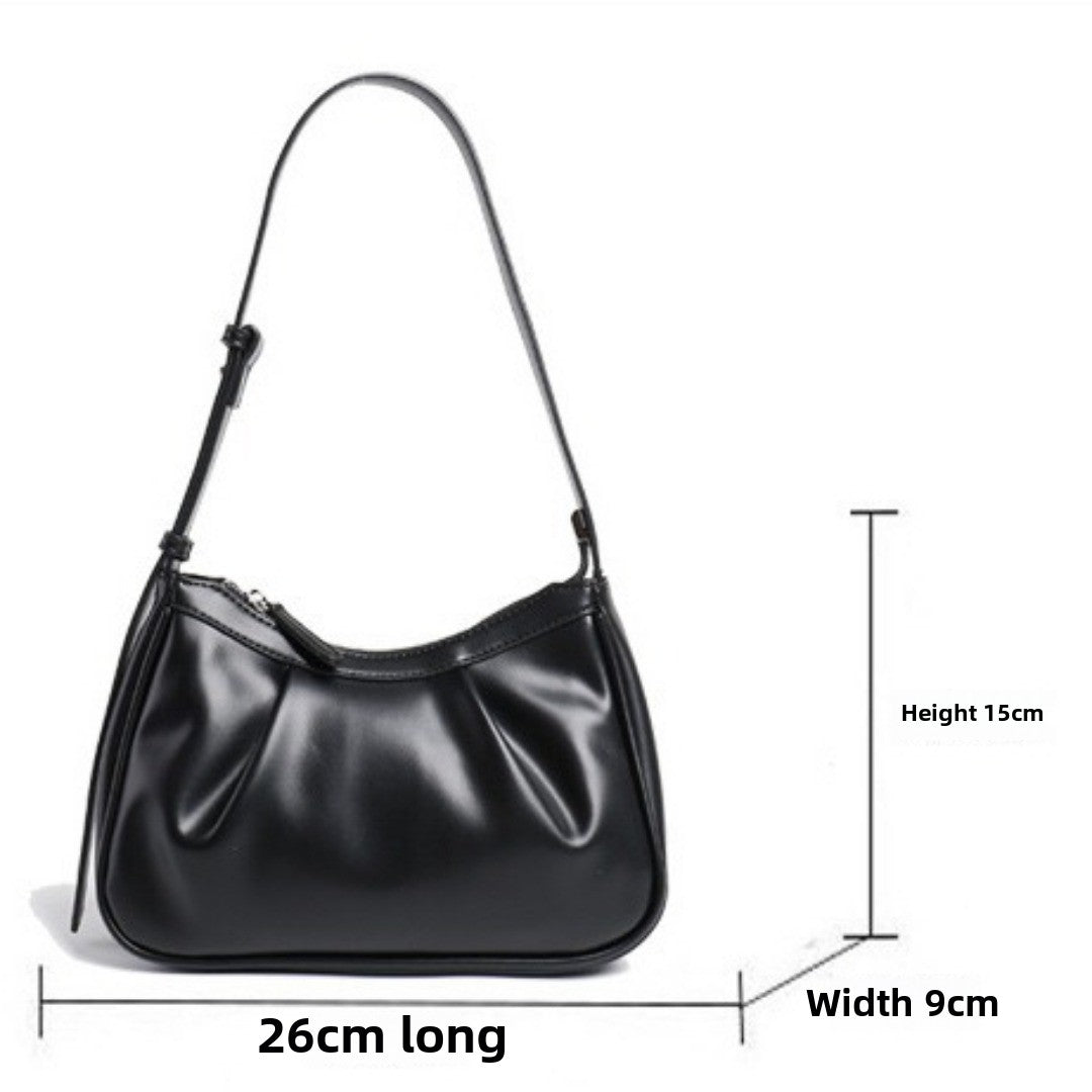Women's bag pleated underarm bag hobo small shoulder bag for women