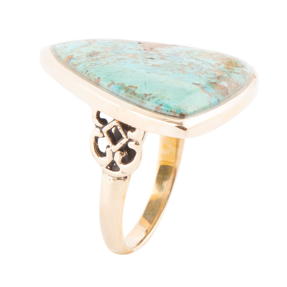 Turquoise Triangle Ring