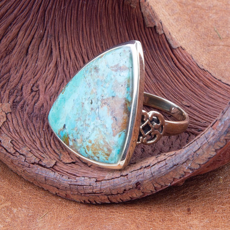 Turquoise Triangle Ring
