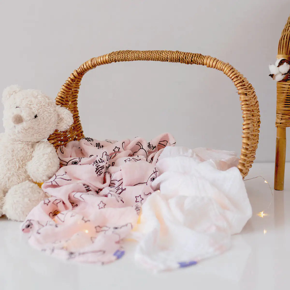 Milk&Moo Set of 2 Chancin Baby Muslin Swaddle Blanket - BAGE41210019