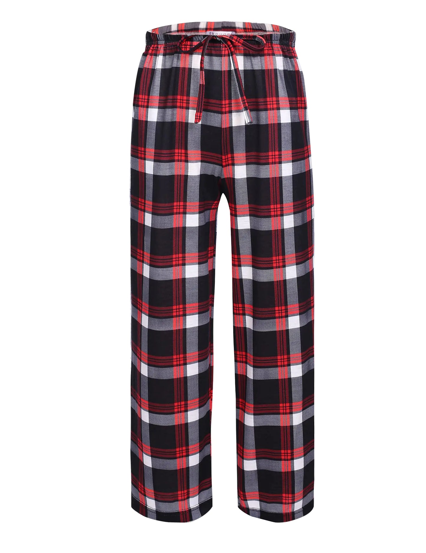 Ekouaer Boys Pajama Pants Long Sleep Pants Soft Elastic Waist Pajama Bottoms Plaid Lounge Pants with 2 Pockets 4-14 Years A-yarn Dyed Lattice2 4-5T - # BOAA12710001
