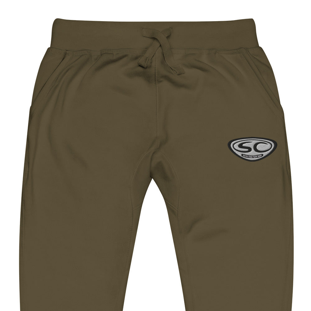 Santa Cruz Surf Shop "SCSS EMB LOGO" Unisex fleece cuffed sweatpants