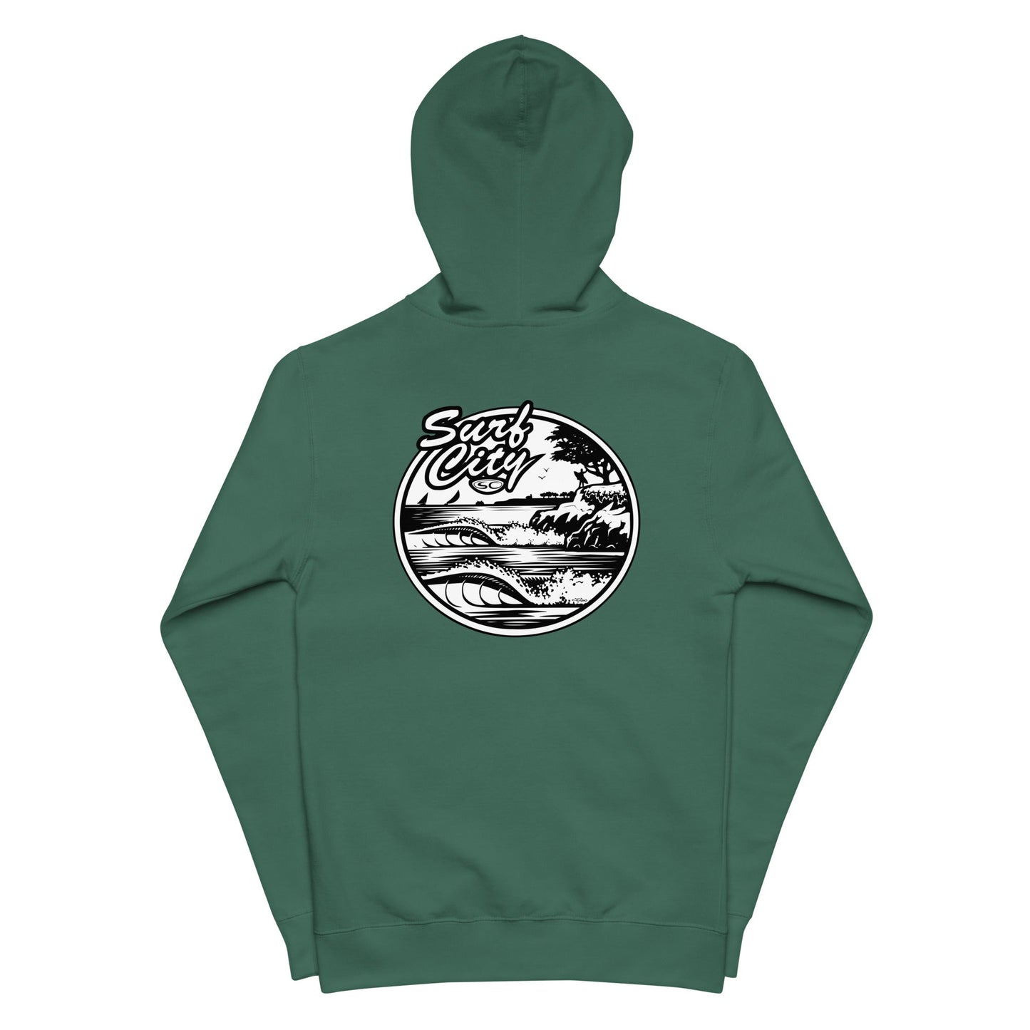 Santa Cruz Surf Shop " SURF CITY" Premium Mens Zip Hoodie