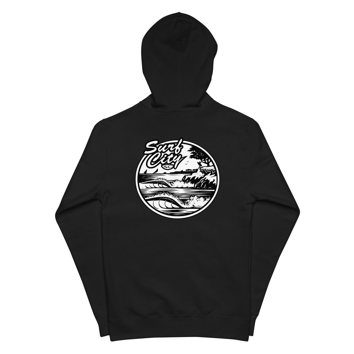 Santa Cruz Surf Shop " SURF CITY" Premium Mens Zip Hoodie
