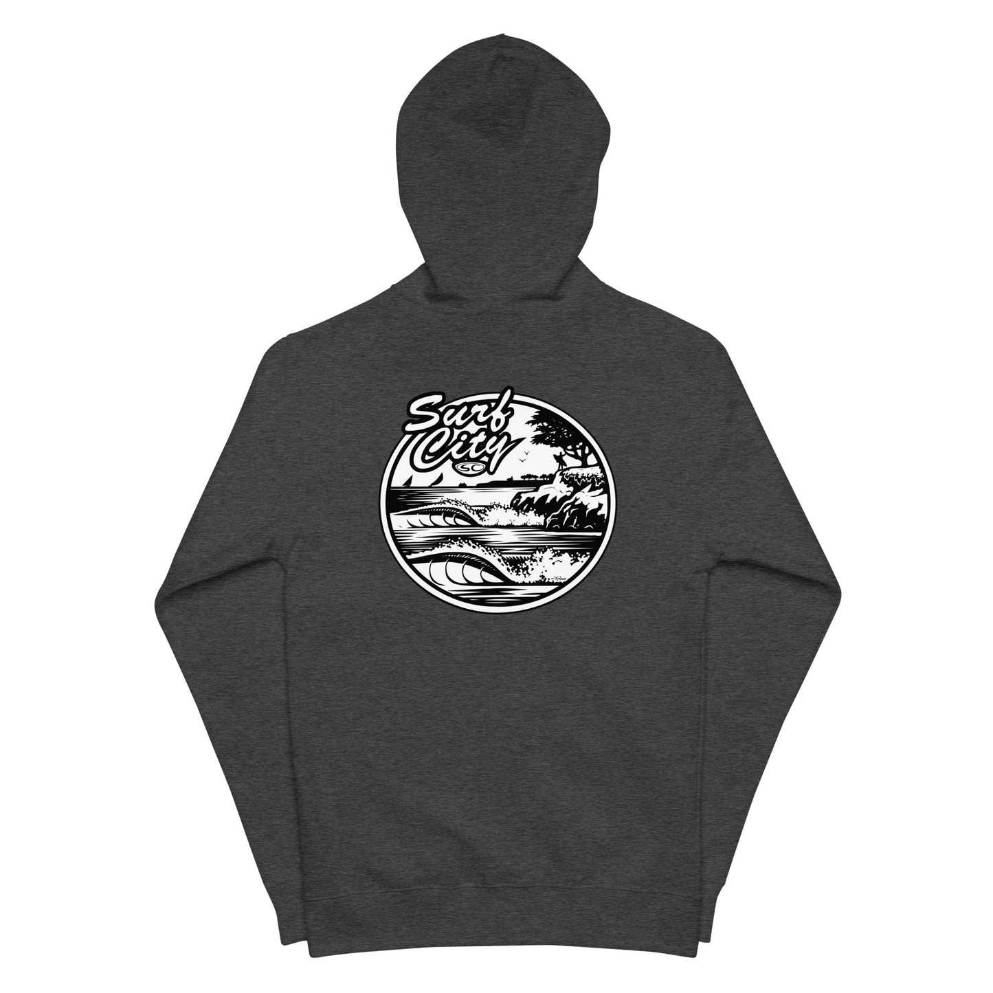 Santa Cruz Surf Shop " SURF CITY" Premium Mens Zip Hoodie
