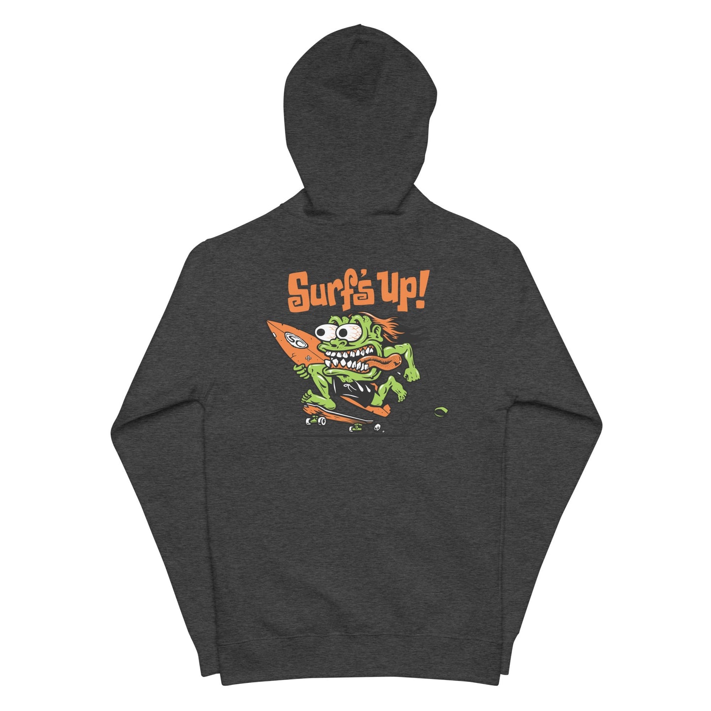 Santa Cruz Surf Shop Surf's Up Monster Premium Mens Zip Hoodie