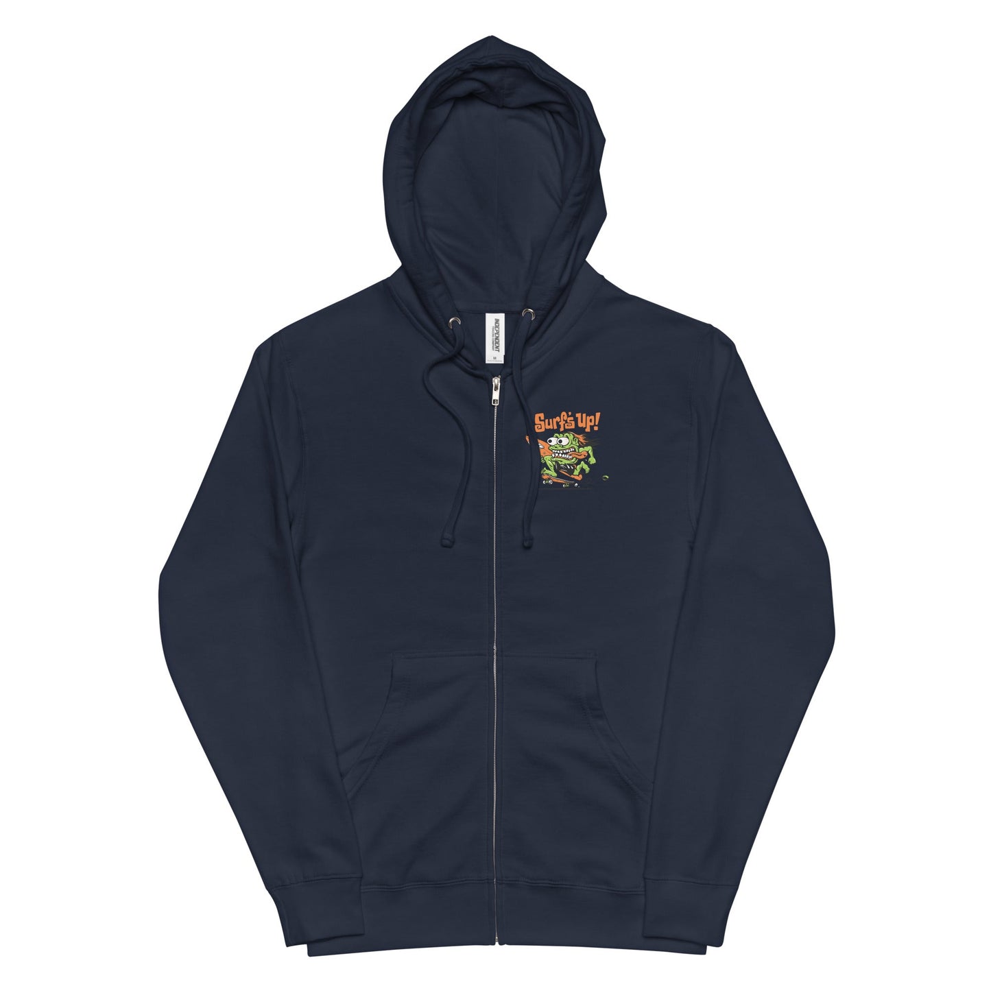 Santa Cruz Surf Shop Surf's Up Monster Premium Mens Zip Hoodie