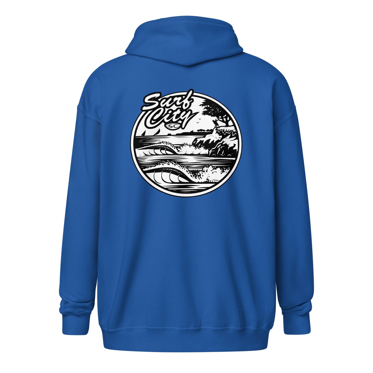 Santa Cruz Surf Shop Surf City Mens Zip Hoodie