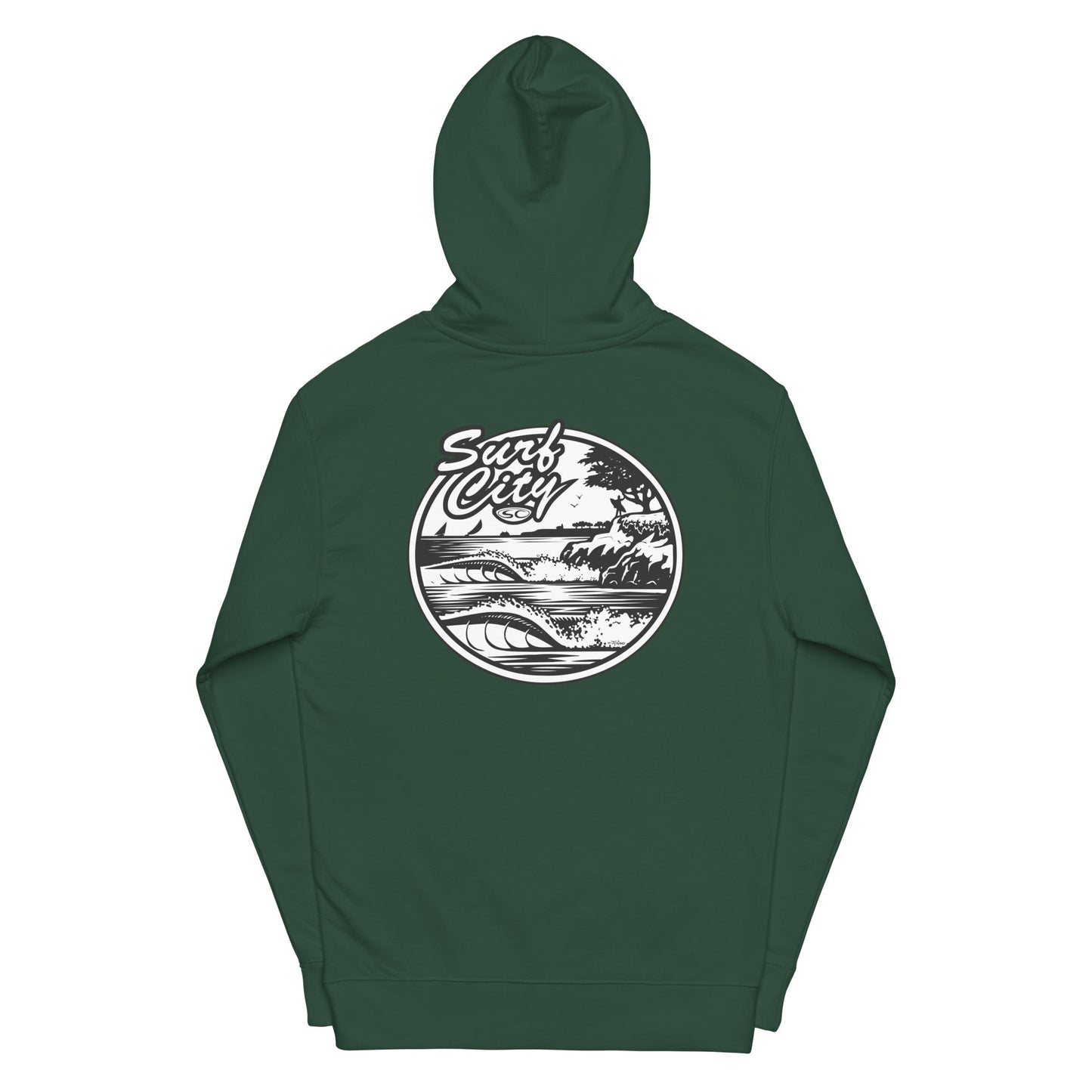 Santa Cruz Surf Shop Surf City Premium Mens Hoodie