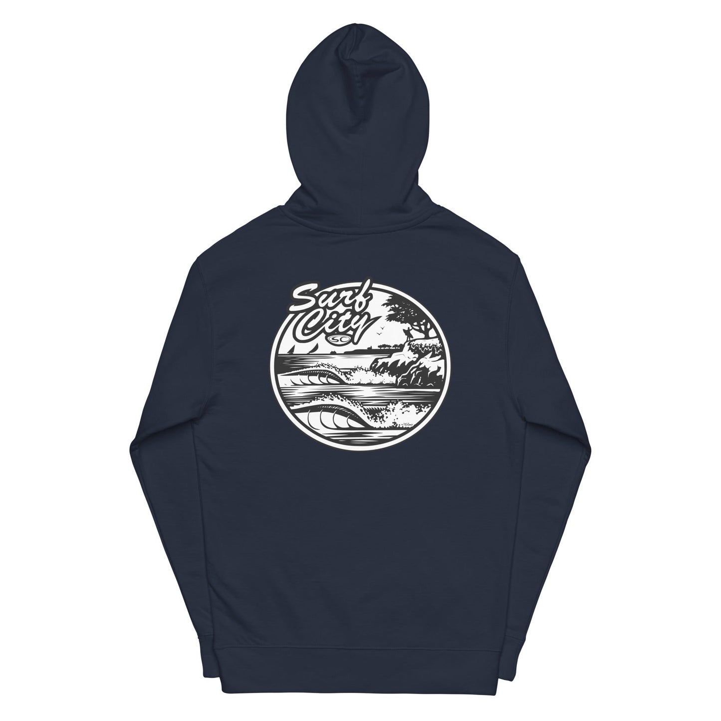 Santa Cruz Surf Shop Surf City Premium Mens Hoodie