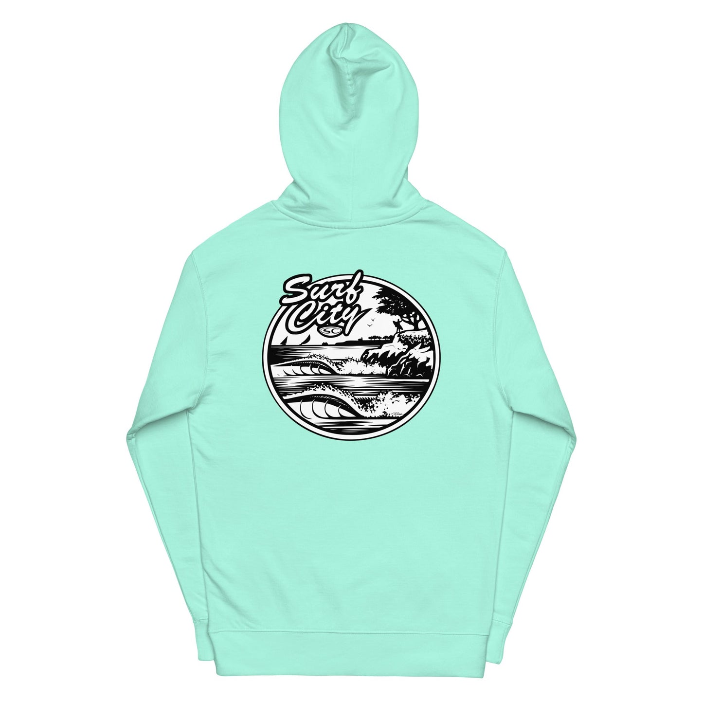 Santa Cruz Surf Shop Surf City Premium Mens Hoodie
