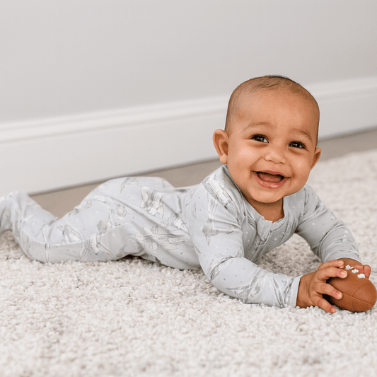 Up and Away Zipper Footie