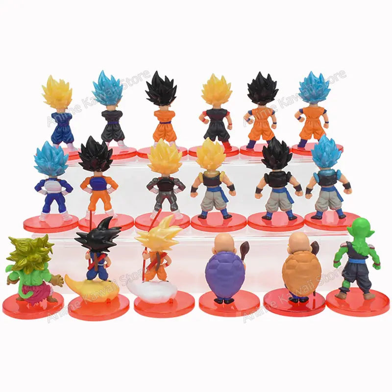 18pcs/Set Dragon Ball Z  Figure Collectable Model Doll Toys Kids Gifts - # BOT&G522610001