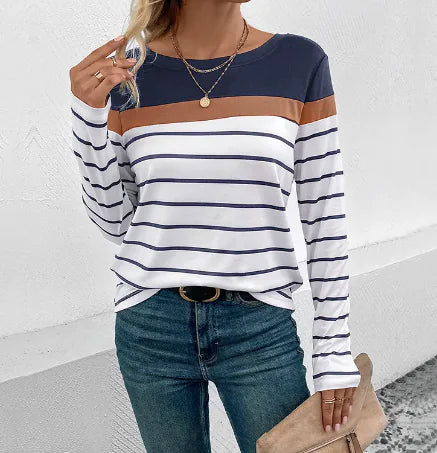 Casual Striped Top - # GIAA23510002-PRG