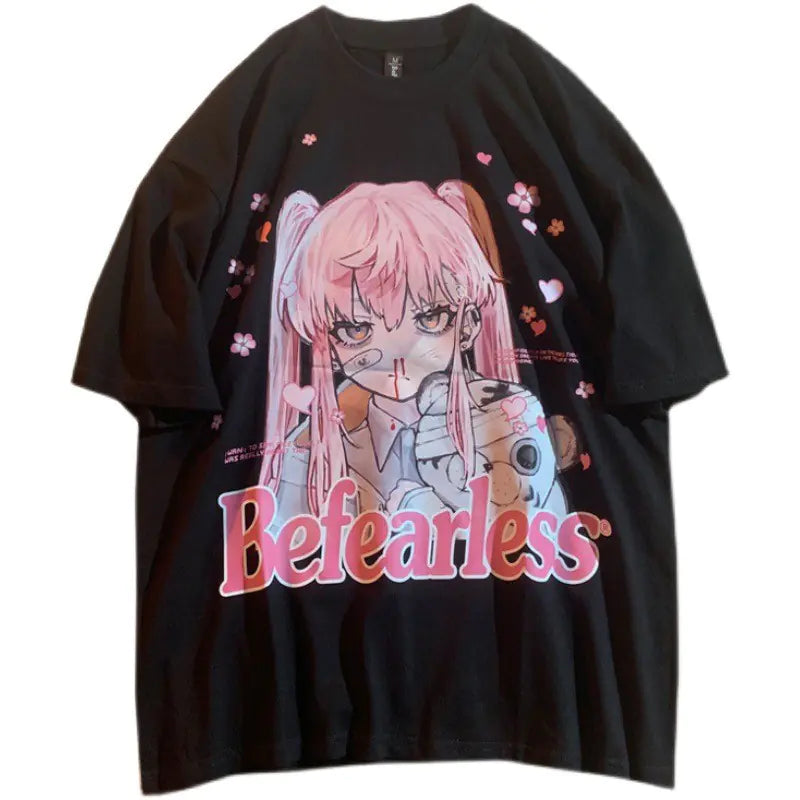 Anime Girl Printed Unisex T-Shirt - New 2023 Collection - # GIAA23510014
