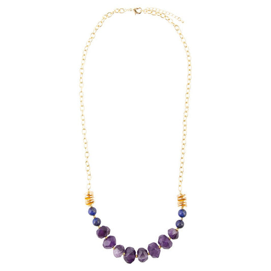 Viola Purple Quartz Long Necklace