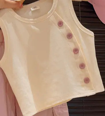 Summer Baby Girl Fashion T-Shirt and Cargo Pants Set - # GIAA212310017