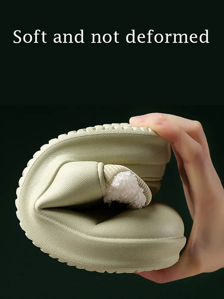 Waterproof Warm Fur Slippers - # GIAA73610008