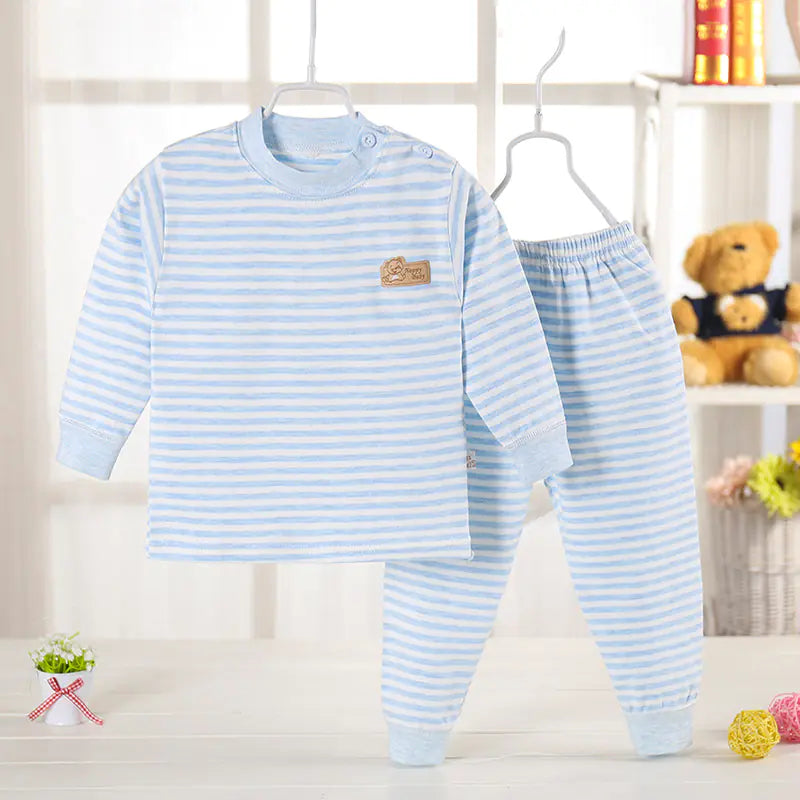 Children's Cotton Pajama Set for Fall and Winter - # BAAA81810029