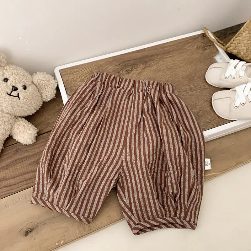 Soft Cotton Striped Bloomers for Newborns and Toddlers - # BAAA1B11010006