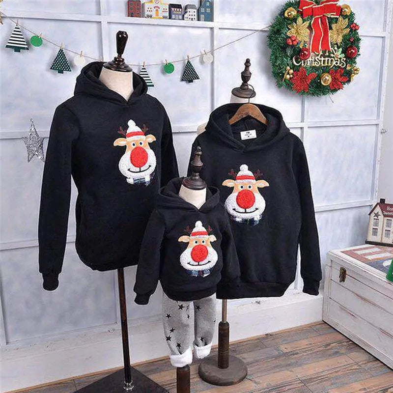 Christmas Family Matching Hoodie Pullover Sweatshirt Jumper - # BOAA11510011