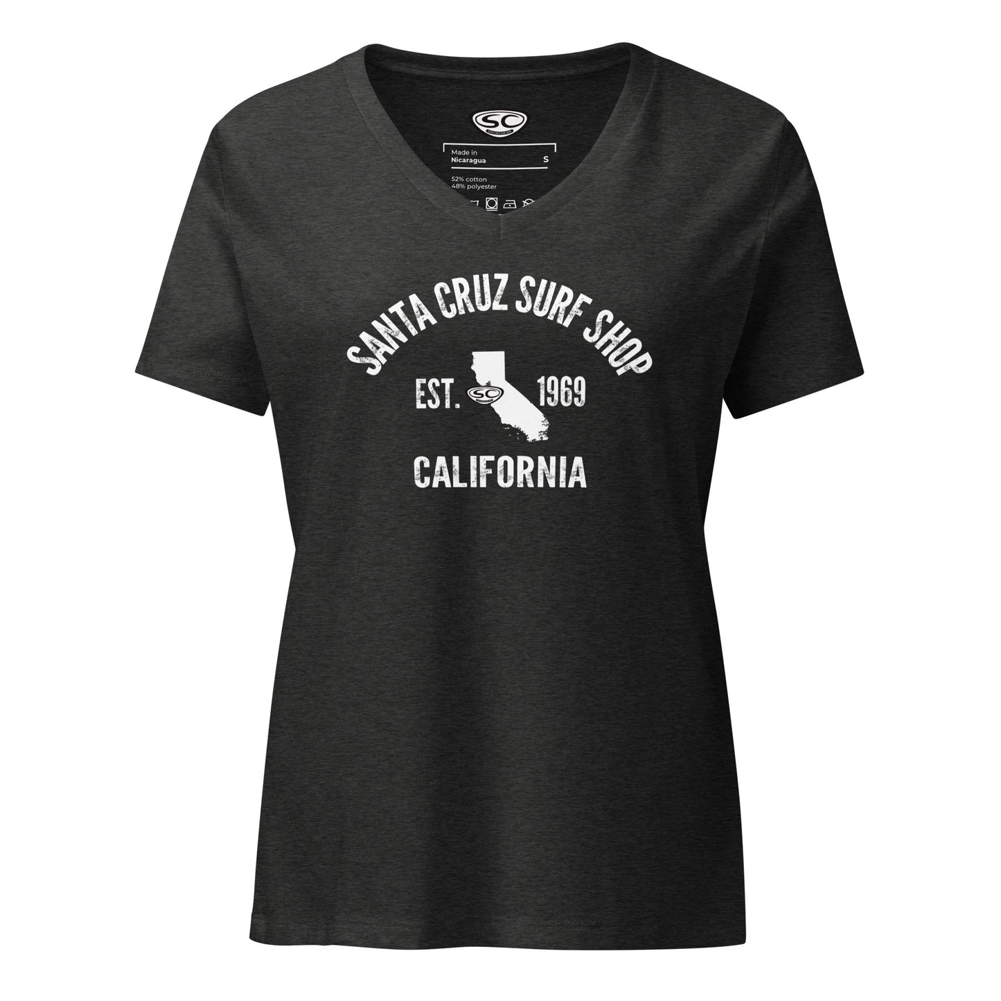 Santa Cruz Surf Shop EST 1969 Womens v-neck t-shirt