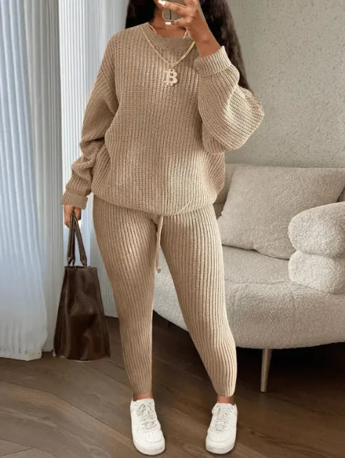 Fashionable Knitted Wool Trousers Suit - # GIAA23410010