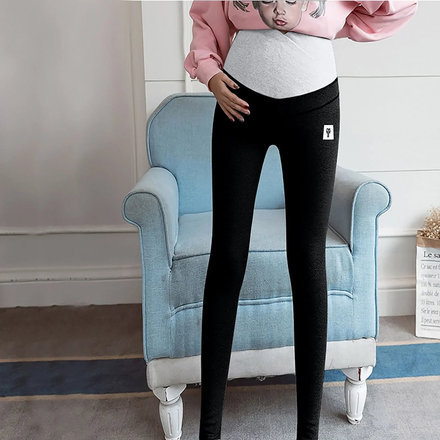 Adjustable Maternity Pants - # WOAA21410004-PRG