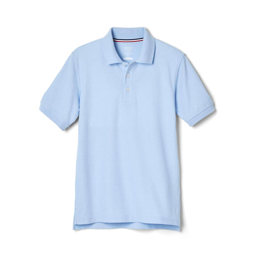 French Toast Boys' Short Sleeve Pique Polo Uniform Shirt (Standard & Husky) 3T Light Blue - # BOAA11510003