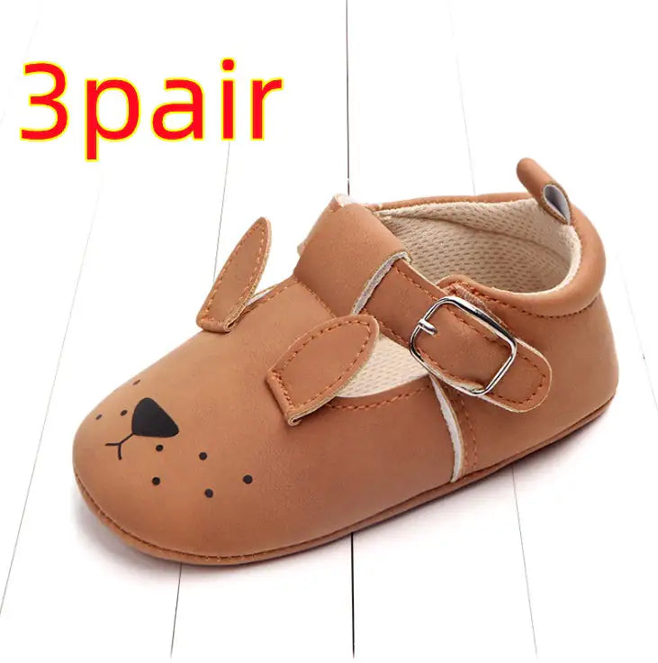 Spring and autumn cartoon animal baby shoes matte leather non-slip soft bottom baby shoes wholesale 0884 - # GIAA71310004