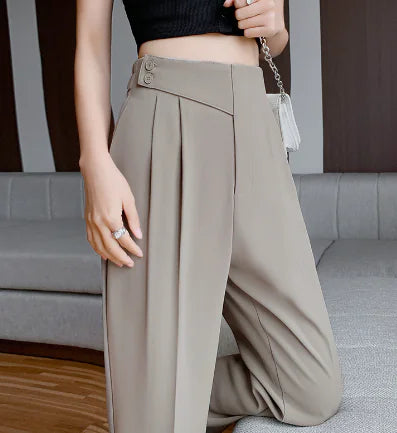 Nyomi Tailored Pants / Casual Cropped Harem Trousers - # GIAA23410022