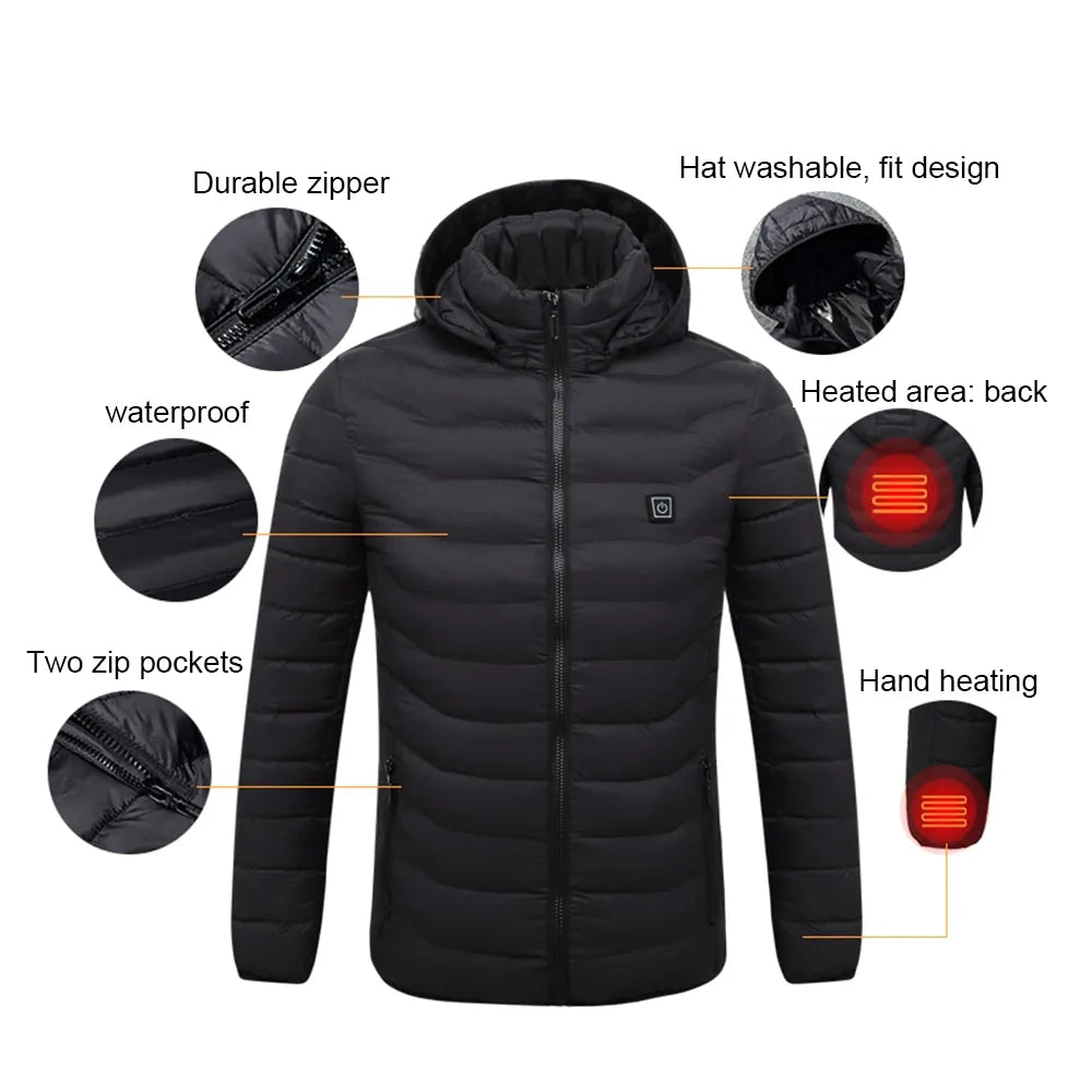 Boys Men's Fleece Waterproof Winter Heated Jackets - # BOAA13210004