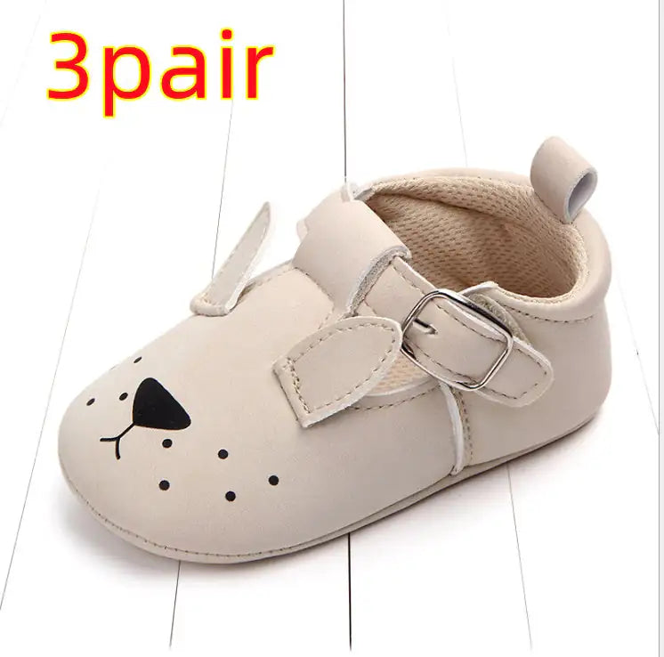 Spring and autumn cartoon animal baby shoes matte leather non-slip soft bottom baby shoes wholesale 0884 - # GIAA71310004