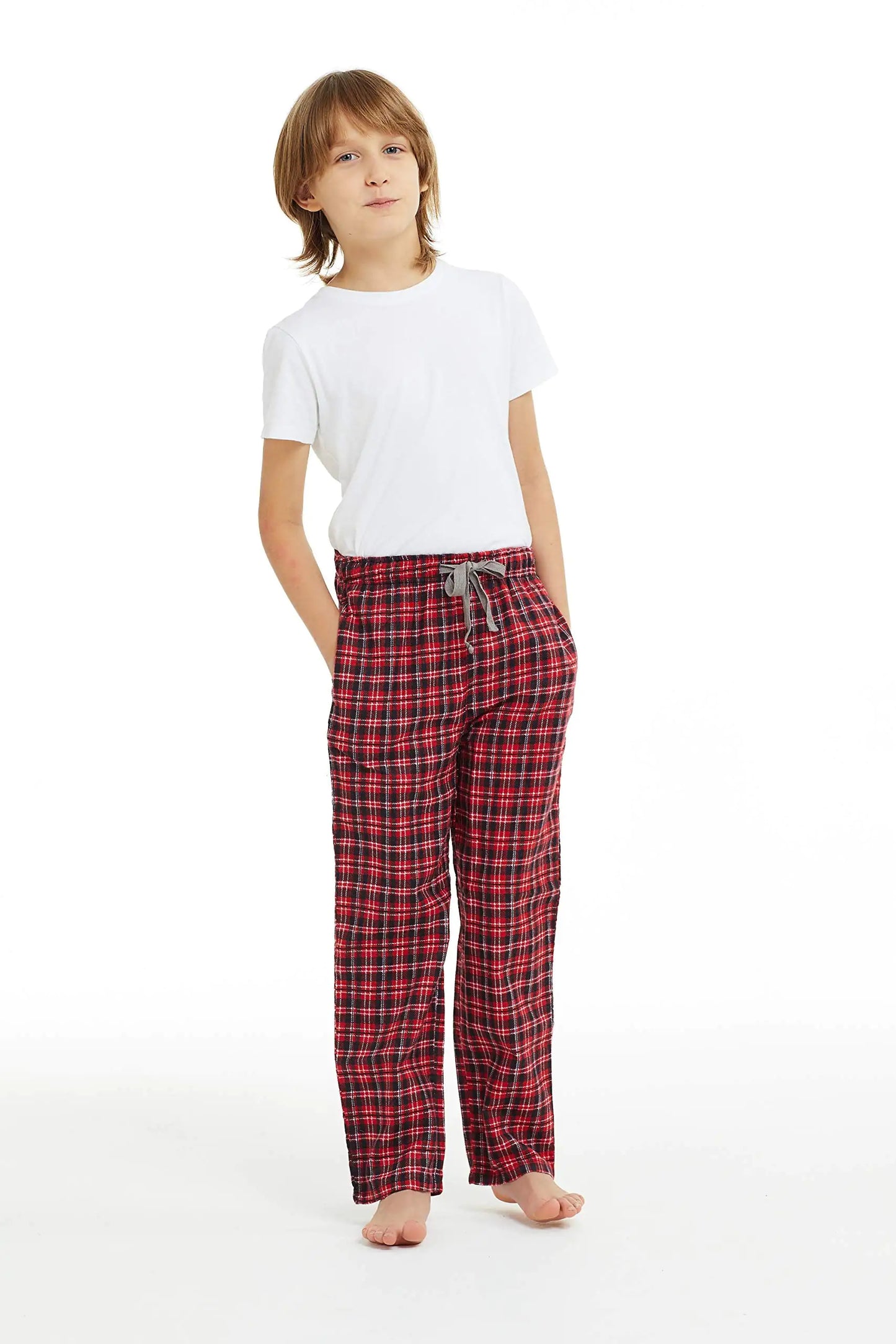 HiddenValor Big Boys Cotton Pajama Lounge Pants Red/Black Small - # BOAA12710002
